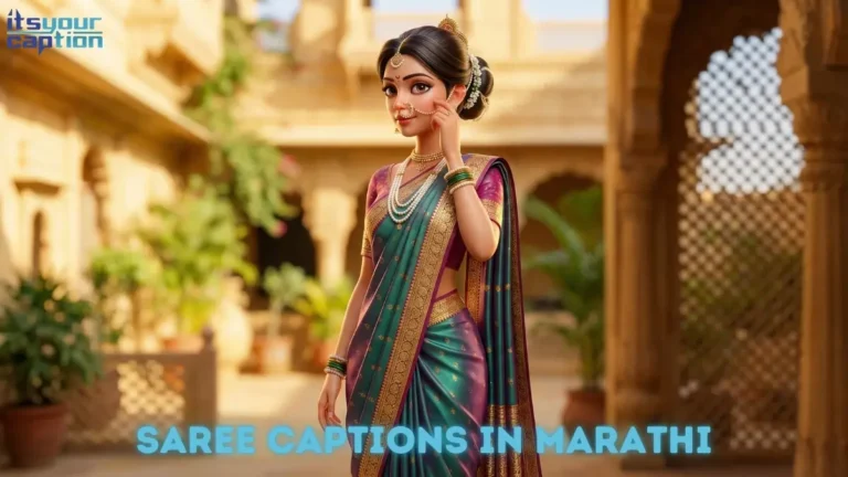 Saree Captions in Marathi