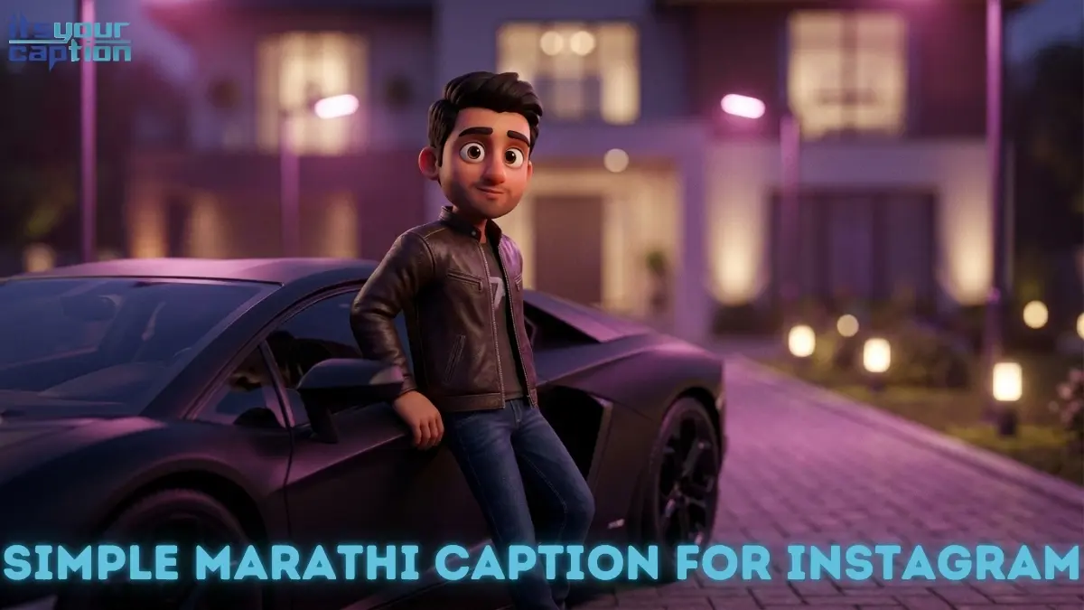 A stylish guy leaning against a premium vehicle looking ready for the best Marathi caption on his feed.