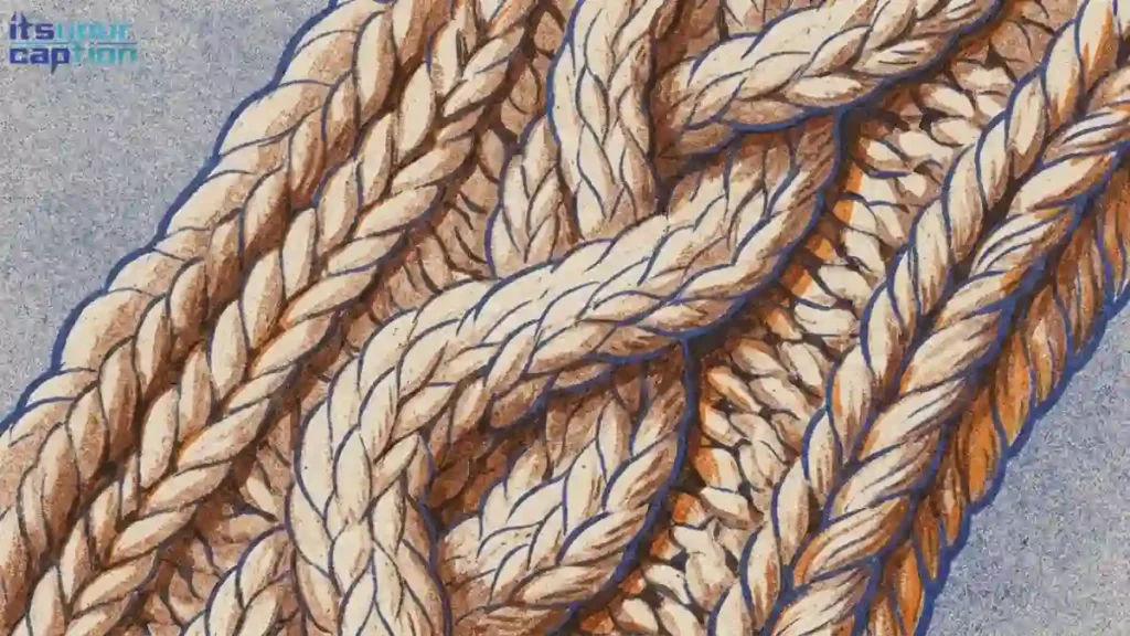 Close-up illustration of thick cable knit sweater texture and stitching