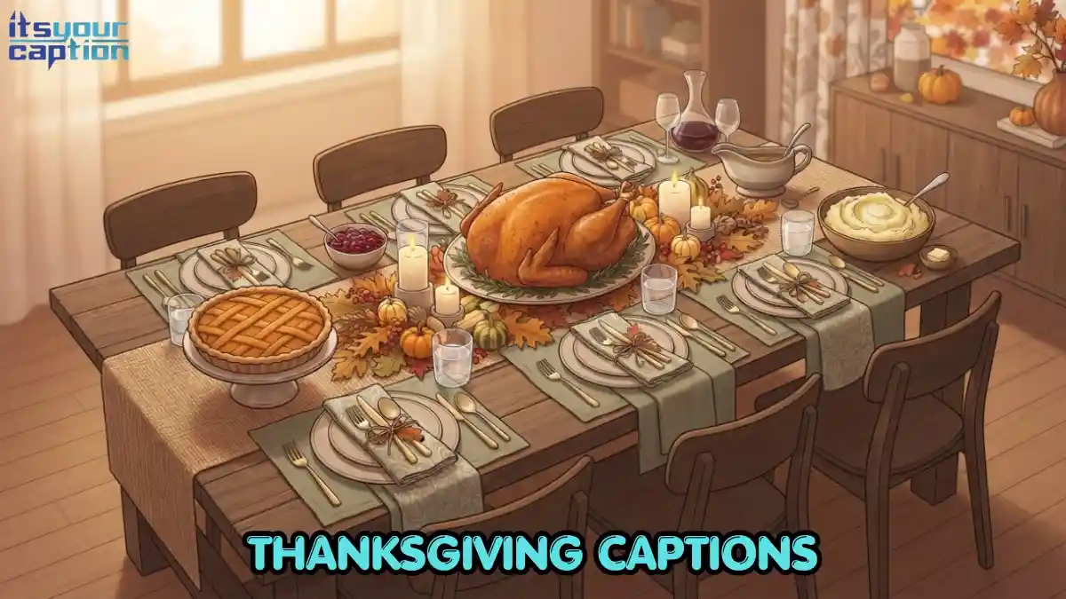 Captions for Your Thanksgiving Dinner, Family, and Gratitude