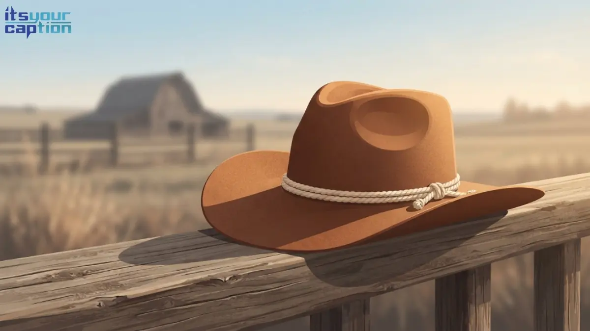 Wide-brim felt cowgirl hat shown as the focal point of a western outfit