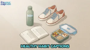 Healthy Habit Captions for Building Small, Sustainable Routines