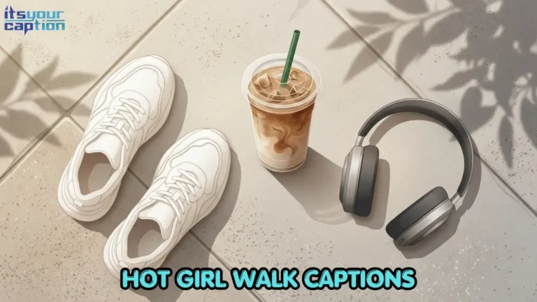 A pair of stylish sneakers, an iced coffee, and headphones arranged on a sunlit sidewalk.