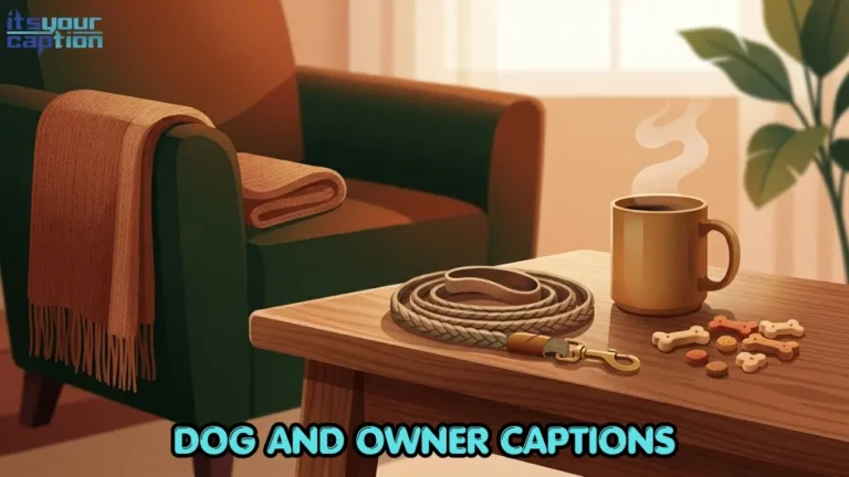 A modern digital illustration of a cozy living room scene with a dog leash resting next to a coffee mug on a side table.