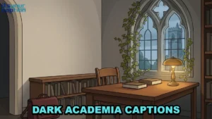 Dark Academia Captions for Libraries, Gothic Halls, and Rainy Days