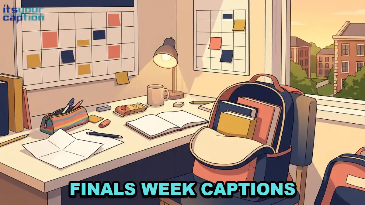 Finals Week Captions for College Exam Chaos and Surviving It